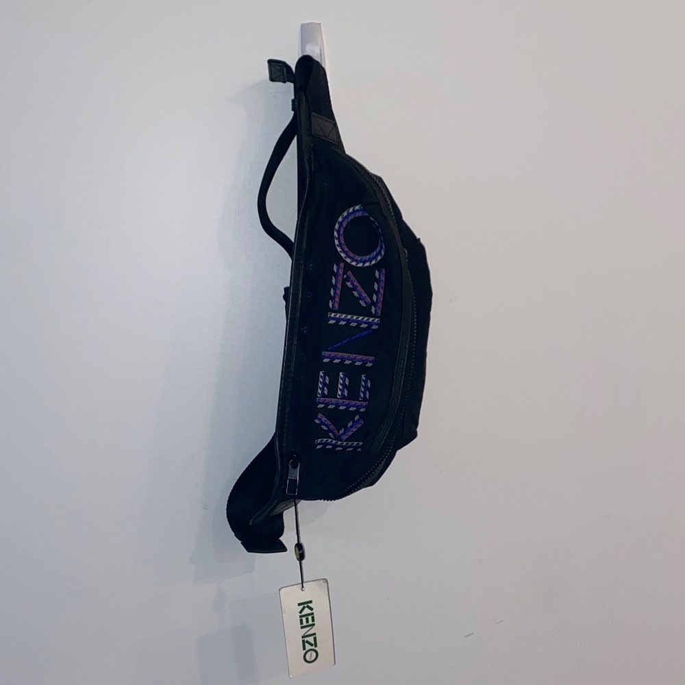 Kenzo Black Belt Bag with Purple Accents (Fannypack)